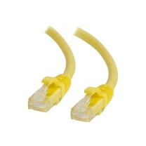 C2G 6IN Cat6a Snagless Unshielded (UTP) Network Patch Ethernet Cable-Yellow - Patch cable - RJ-45 (M) to RJ-45 (M) - 6 in - UTP - CAT 6a - molded, snagless, stranded - yellow