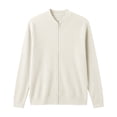 thumbnail image 6 of Ke1Clo Corduroy Jacket for Women Casual Fashion Zip Up Long Sleeve Cardigan Flowy Slim Fall Winter Comfy Coat White XXXXL, 6 of 6