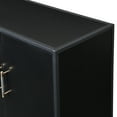 thumbnail image 4 of Vastcury 62" 4 Door Sideboard Cabinet with Metal Hands and Cross Legs, Storage Buffet for Living Room Dining Room, Black, 4 of 9