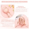 thumbnail image 3 of Uxcell Mini Backpack Cute Cosmetic Bag for Women, PU Leather Crossbody Bag with Lanyard Light Pink, 3 of 7