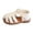 Beige, variant on Toddler Kids Closed-Toe Sport Sandals, Breathable Lightweight Summer Beach Shoes for Boys & Girls, Adjustable Strap Non- Casual Outdoor Footwear for Ages 1-6Y Brown