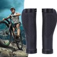 thumbnail image 1 of 1 par de empuñaduras ergonómicas para bicicleta, aluminio, superficie de sujeción ampliada, con doble bloqueo, para bicicletas de carreras, bicicletas plegables, bicicletas de montaña (negro), 1 of 2