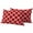 Red, variant on Outdoor Pillow Covers Waterproof, Red Morocco Decorative Rectangle Throw Pillowcases Patio Cushion Covers for Tent/Garden, 20" x 12" 2 Pack, Geometric Moroccan National Abstract Art