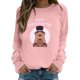 thumbnail image 2 of Gibobby Sudadera Mujer Moda sudadera de – Sudadera del día de la Sudadera cómoda para mujer para de la (Rosa, XXL), 2 of 4