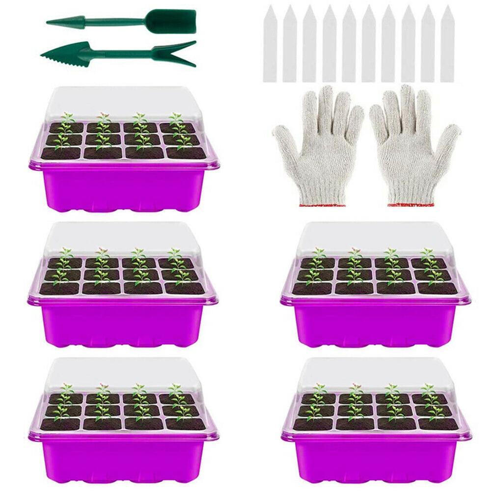 Greenhouse Propagation Box 12 Cells Indoor Greenhouse Propagation Tray