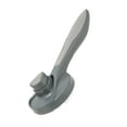 thumbnail image 3 of Cepillo para gatos de acero inoxidable con agujas de masaje para eliminar el pelo, cepillo autolimpiante, herramienta de aseo para mascotas, para gatos y perros, color gris., 3 of 14