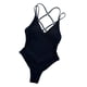 thumbnail image 5 of Trajes de baño de una pieza para mujer, traje de baño con cuello halter y escote en V profundo, traje de baño L, 5 of 8