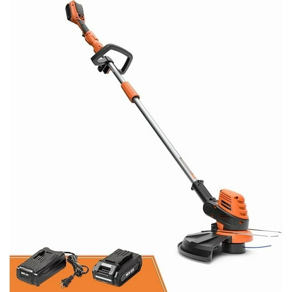 LawnMaster CLGT2412S 24V 12" Cordless String Trimmer 2.0AH Battery & Charger Included