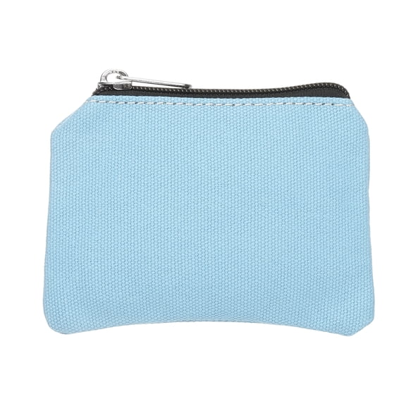 Uxcell Canvas Coin Purse, Small Coin Purse with Zipper Portable Change Pouch Holder Travel Storage Organizer 5x3 in & Star Blue-Fitting for ( Change Coins/ID Card/Jewelry Keys/Cosmatic)