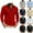 Black, variant on Men's Fashion Leisure Shirt Quarter Zipper Pullover Long Sleeves Tops Solid Color Pocket Flip Collar Sweatshirt Gray XXXL