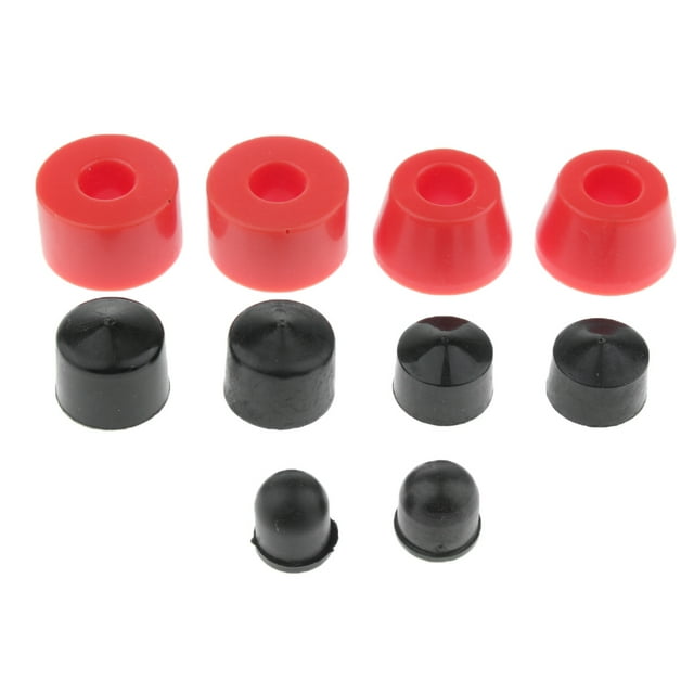 10pcs Skateboard Bushings Cups Set for Longboard Scooter Cruiser Parts Red 85AA