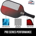 thumbnail image 6 of Gorilla Gear Pickleball Paddle Set of 2 with Pickleball Balls, Bag, USAPA Approved Fiberglass Racket, Red, 6 of 10