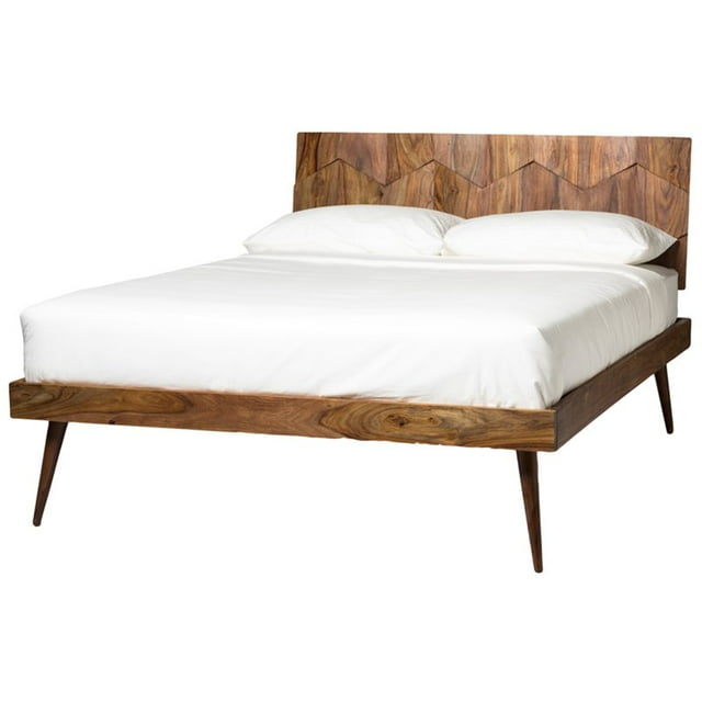 Moe's O2 Queen Panel Platform Bed in Natural