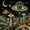 Black Green, variant on Homewish Watercolor Botanical Mushroom Twin Quilt Set,Vintage Fungus Plant Twin Coverlet Set,Black Reversible,2 Pieces