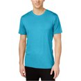 thumbnail image 1 of Weatherproof T-Shirt Basique Uni pour Hommes, Bleu, Moyen, 1 of 1