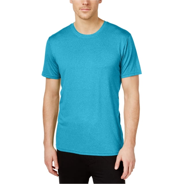 Weatherproof T-Shirt Basique Uni pour Hommes, Bleu, Moyen