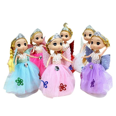Mosunx Princess Kawaii Dancing Dolls Pendant King Ring Cute toy Kid Best