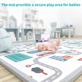 thumbnail image 3 of Foldable Baby Play Mat for Crawling, MIIRR Extra Large Play Mat for Baby, Waterproof Non Toxic Anti-Slip Reversible Foam Playmat for Baby Toddlers Kids, 79" x 71" x 0.4", 3 of 6