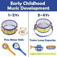 thumbnail image 3 of Set de instrumentos musicales HUOGUO Toddler con batería y trompeta, 3 of 4