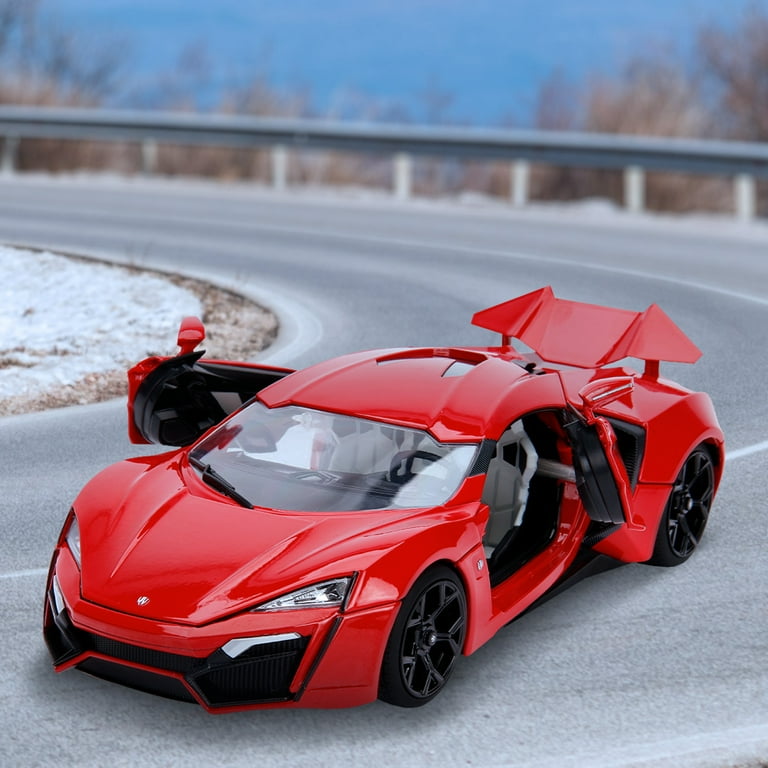 1:18 ワイスピ LYKAN HYPERSPORT w/LIGHT &amp; DOM 1/18 Jada Lykan Hypersport (Red) with Lights and Dom