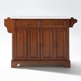 thumbnail image 3 of Crosley Furniture Lafayette Wood Granite Top Kitchen Island in Cherry, 3 of 7