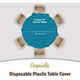 thumbnail image 4 of Shiyou- Lot de 4 Nappe en Plastique Turquoise - Nappe Ronde Jetable de 84 Pouces pour Fêtes - Nappe Ronde - Nappes Jetables pour Fêtes - Nappe en Plastique pour Pique-Niques, 4 of 4