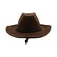 thumbnail image 4 of Sombrero de vaquero occidental Sombreros de Sombreros Accesorios para fotos Decoración transpirable Sombrero para el sol Sombrero de jazz para Marrón Yinane Sombrero de vaquero, 4 of 8