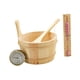 thumbnail image 5 of Cubo Y Cucharón de Madera para Sauna, Accesorios de Baño Portátiles para Hoteles, Spas Domésticos, 5 of 9