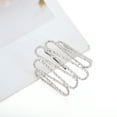 thumbnail image 5 of Unique Bargains 1 Pc Ponytail Buckle Hair Clip Textured Hair Ponytail Cuff for Women Silver Tone, 5 of 6