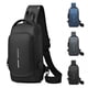 thumbnail image 2 of Bolso de pecho para motocicleta, con contraseña, antirrobo, para hombre, estilo empresarial, moderno, bolso de hombro, bolso de mensajero multifuncional para deportes y ocio, 2 of 6