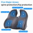 thumbnail image 3 of U Shape Seat Cushion for Tailbone Pain Relief – Coccyx Cushion with Memory Foam, Non-Slip Bottom – Office Chair & Car Seat Cushion for Driving, Back Pain, Long Sitting, 3 of 10