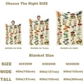 thumbnail image 6 of Mushroom Blanket for Mens Womens, Super Soft Fluffy Mushroom Gifts Plush Blanket, Lightweight Retro Flannel Adults Mushroom Decor Blanket for Christmas Thanksgiving Bed Sofa Chair 60x80in, 6 of 6