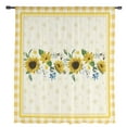 thumbnail image 2 of Pastoral Sunflower Plaid Tulle Curtains For Living Room Bedroom Kitchen ration Chiffon Window Treatments Voile Sheer Curtain, 2 of 7
