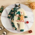 thumbnail image 4 of HCNTES Baby Girl Christmas Outfit Romper Pants Set Fall Winter Clothes First Christmas Outfits(G93-Green,12-18 Months), 4 of 9