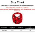 thumbnail image 3 of PatPat Christmas Pajamas Family Matching Baby Bibs Nutcracker Totally Crushin' Christmas Letter Print Infant Bibs, Red, 3 of 7