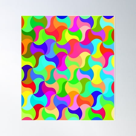 Color Combination Pattern, Camouflage Outfit Poster Wall Art, Modern Wall Decor For Living Room Bedroom, 8x12 UNFRAMED