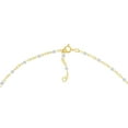 thumbnail image 5 of Gold Plated 20-inch Adjustable White Enamel Bead Chain Necklace for Women, 5 of 6