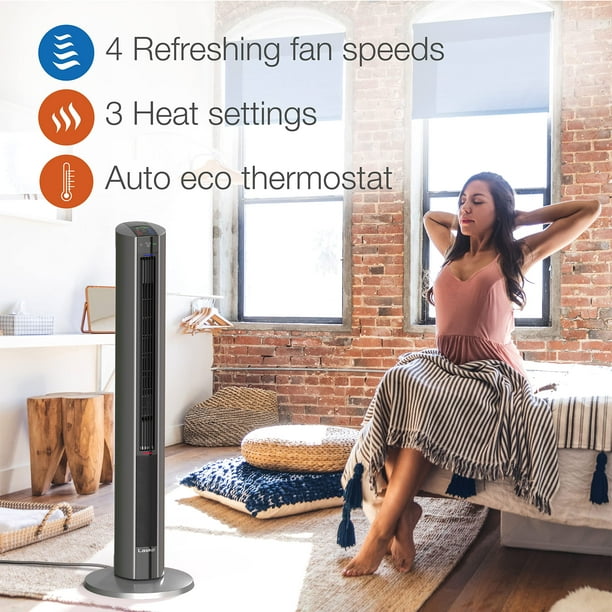 Ventilador de torre y calefactor portatil Lasko Oscillating FH515 1500W Walmart en linea