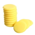 thumbnail image 4 of 12 Uds. Almohadillas de limpieza de esponja para encerar redondas herramienta de limpieza amarilla ultrasuave para coches, 4 of 6