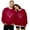 Red, variant on Valentine's Day Women Oversize Sweatshirts Lover Heart Graphic Shirts Couple's Printed Crew Neck Hoodless Men 2026 Fall Warm Clothes