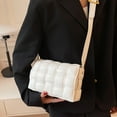 thumbnail image 4 of Bolso cruzado tejido para mujer, bolso de hombro con correa, bolso cuadrado pequeño, 4 of 5