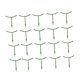 thumbnail image 5 of 20x estacas de soporte para plantas, soporte para plantas, anillos de soporte para flores para el hogar, jaulas de soporte para plantas para plantar macetas, verduras, Largo 145 cm Alto 15 cm, 5 of 8