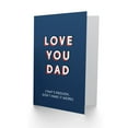 thumbnail image 2 of Artery8 Love You Don't Make It Weird Funny Cheeky For Him Dad Father Birthday Card, 2 of 3