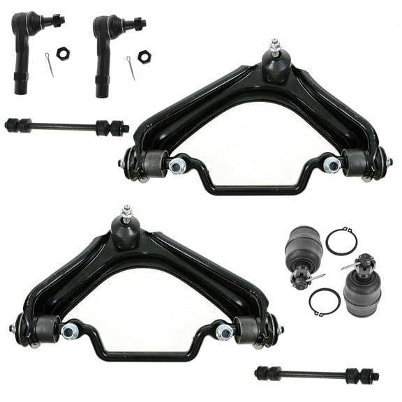 TRQ Steering Suspension Control Arm Ball Joint Tie Rod Sway Bar Link Kit 8pc PSA59885