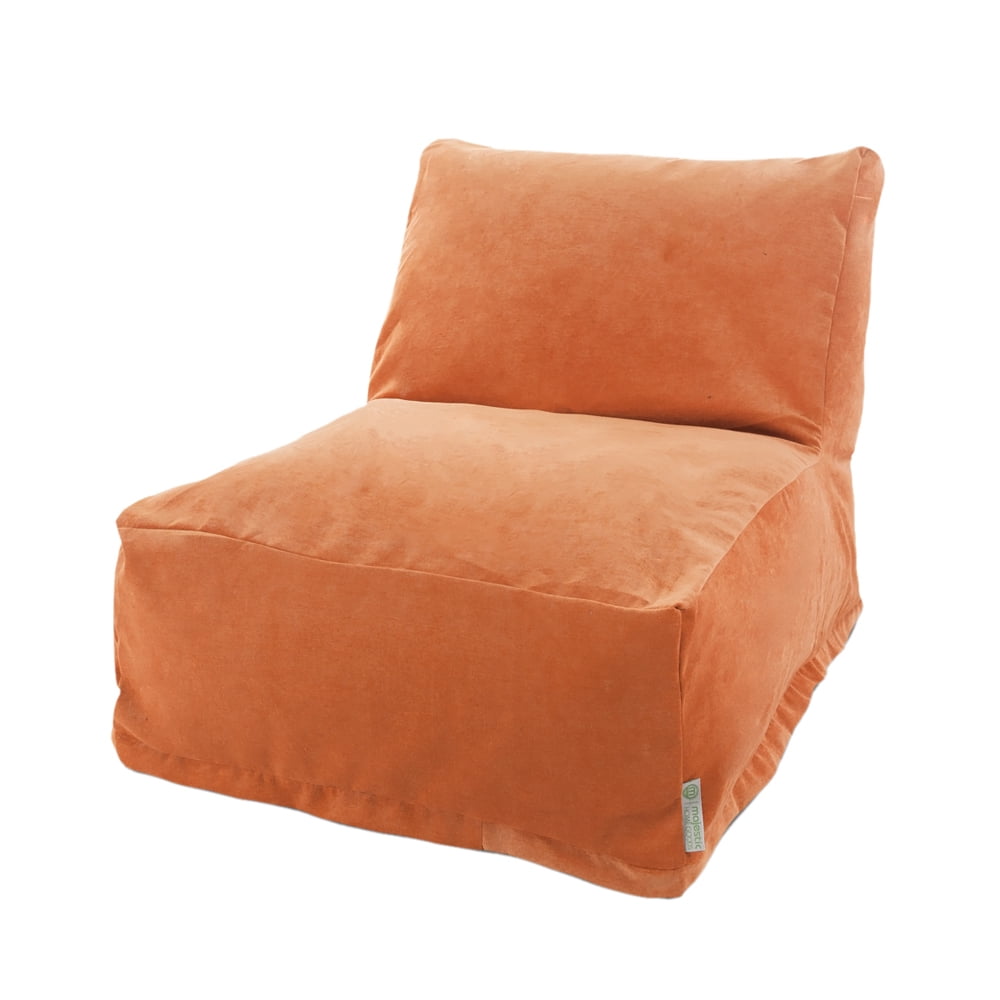 Majestic Home Goods Decorative Villa Orange Bean Bag Chair Lounger