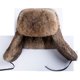 thumbnail image 2 of Gorro de piel de conejo de imitación Lei Feng para hombre, gorro de piel de invierno del noreste para personas de mediana edad y mayores, cálido, para exteriores, con protector de orejas grueso,, 2 of 5
