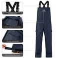 thumbnail image 6 of BASSDASH Men’s Waterproof Fishing Bibs Stain Resistant Rain Pants Adjustable Lightweight Pu-Coated Workwear Overalls, 6 of 8