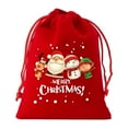 thumbnail image 2 of Personalized Christmas Santa Sack With Custom Name – Extra Large Red Cotton Gift Bag 5.5in x 4in (5PCS) by&nbsp;posdfud, 2 of 8