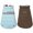 Blue & Brown, variant on Touchdog  Waggin Swag Reversible Insulated Pet Coat- Medium - Pink & White