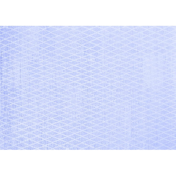 Ahgly Company Indoor Rectangle Solid Blue Modern Area Rugs, 8' x 12'